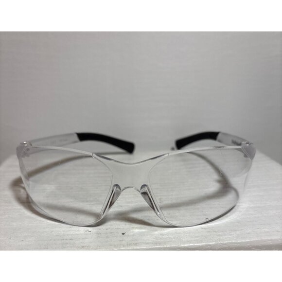 Bearkat Clear Safety Glasses With Black Arms Scratch-Resistant Lightweight 113mm - Picture 1 of 6